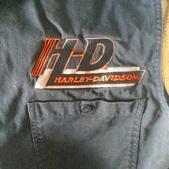 Harley-davidson vest / cut off - Picture 2 of 5